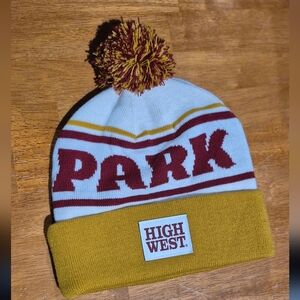 Men's Maroon and Gold Beanie